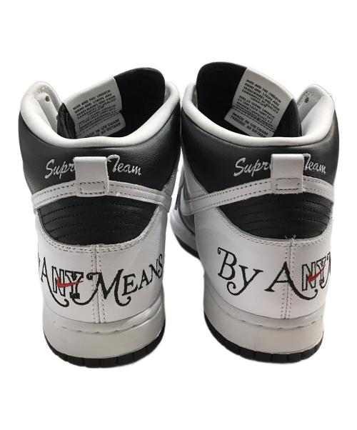 NIKE（ナイキ）NIKE (ナイキ) Supreme (シュプリーム) SB DUNK HIGH OG QS SUPREME By Any Means ホワイト×ブラック サイズ:28cmの古着・服飾アイテム