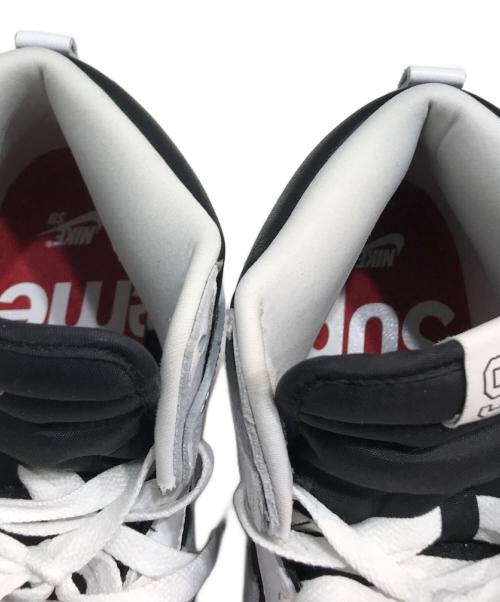 NIKE（ナイキ）NIKE (ナイキ) Supreme (シュプリーム) SB DUNK HIGH OG QS SUPREME By Any Means ホワイト×ブラック サイズ:28cmの古着・服飾アイテム