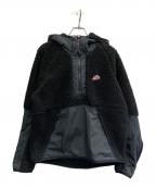 NIKEナイキ）の古着「HALF ZIP HOODIE WINTER SHERPA/ボアジャケット」｜ブラック