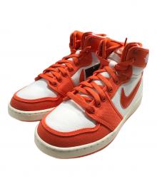 NIKE（ナイキ）の古着「ハイカットスニーカー」｜ホワイト×オレンジ