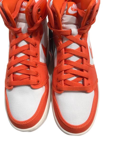 NIKE（ナイキ）NIKE (ナイキ) ハイカットスニーカー ホワイト×オレンジ サイズ:26.5cm 未使用品の古着・服飾アイテム