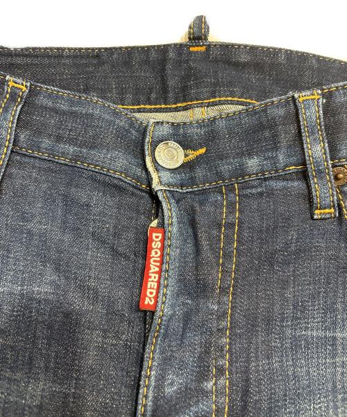 DSQUARED2（ディースクエアード）DSQUARED2 (ディースクエアード) Tidy Biker Jean インディゴ サイズ:44の古着・服飾アイテム
