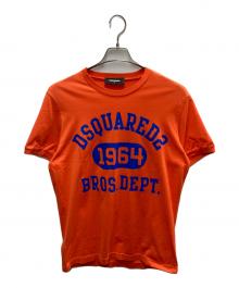 DSQUARED2（ディースクエアード）の古着「BROS DEPT JERSEY T-SHIRT」｜オレンジ