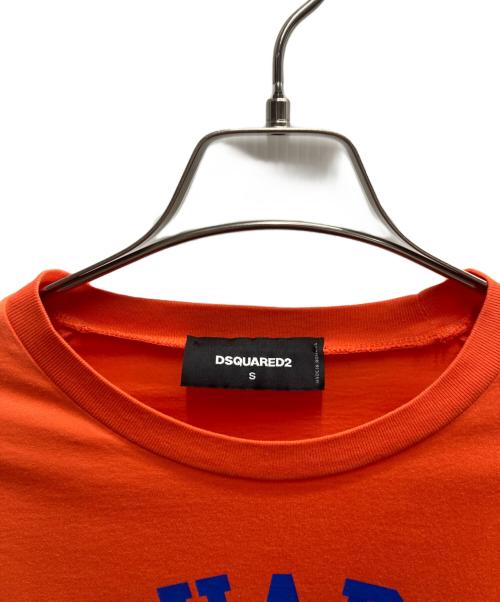 DSQUARED2（ディースクエアード）DSQUARED2 (ディースクエアード) BROS DEPT JERSEY T-SHIRT オレンジ サイズ:Sの古着・服飾アイテム