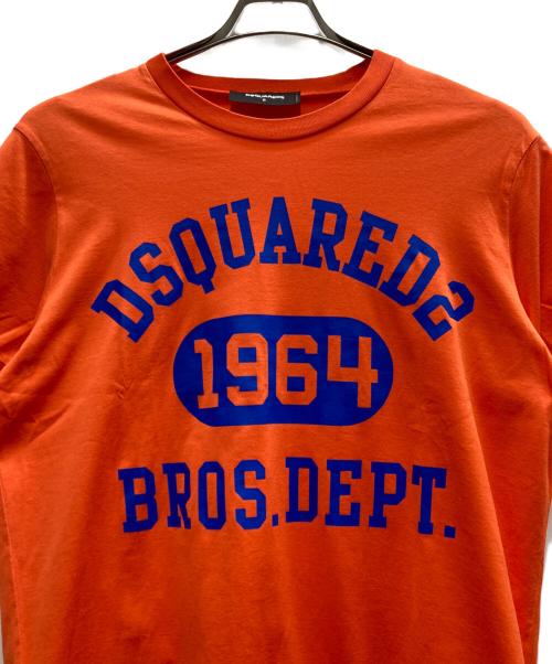 DSQUARED2（ディースクエアード）DSQUARED2 (ディースクエアード) BROS DEPT JERSEY T-SHIRT オレンジ サイズ:Sの古着・服飾アイテム