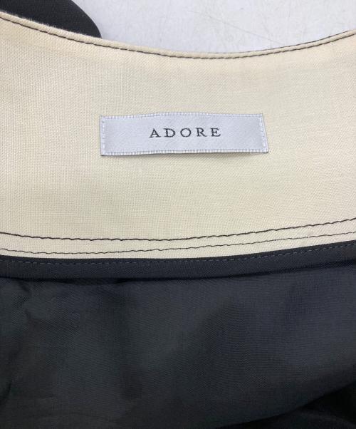 ADORE（アドーア）ADORE (アドーア) レーヨンブレンドミディスカート ブラック サイズ:36の古着・服飾アイテム
