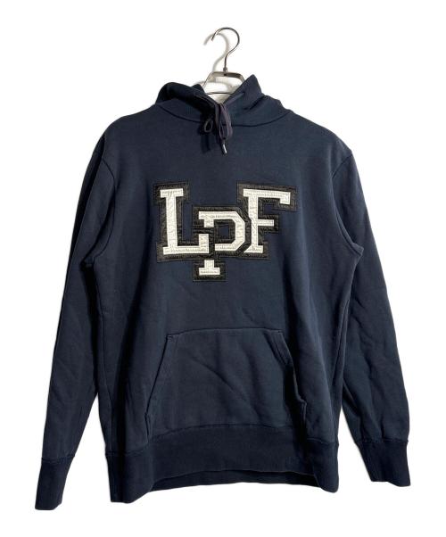 lucien pellat-finet（ルシアン・ペラフィネ）lucien pellat-finet (ルシアン・ペラフィネ) LPFロゴプルオーバーパーカー ネイビー サイズ:Lの古着・服飾アイテム