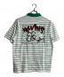 Supreme (シュプリーム) 24SS Melvins Stripe S/S Polo グリーン×ホワイト サイズ:S：13000円
