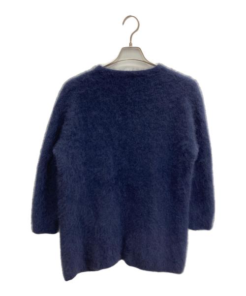 BEAUTY&YOUTH（ビューティーアンドユース）BEAUTY&YOUTH (ビューティーアンドユース) ヘアリーノーカラーミドルカーディガン ネイビー サイズ:FREEの古着・服飾アイテム