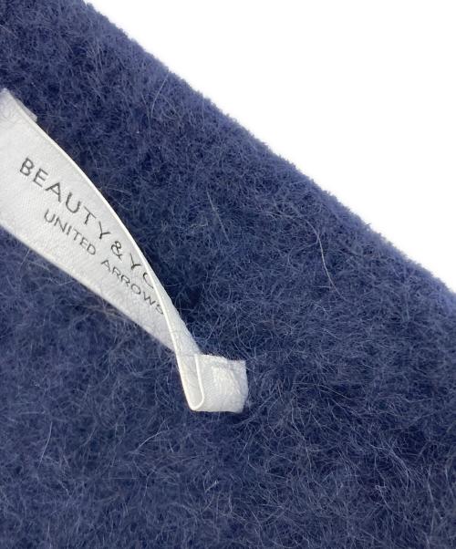 BEAUTY&YOUTH（ビューティーアンドユース）BEAUTY&YOUTH (ビューティーアンドユース) ヘアリーノーカラーミドルカーディガン ネイビー サイズ:FREEの古着・服飾アイテム