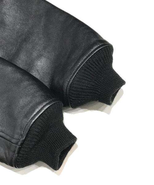 Schott（ショット）Schott (ショット) FREAK'S STORE (フリークスストア) 別注シープレザージップブルゾン ブラック サイズ:Lの古着・服飾アイテム