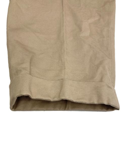 SCYEBASICS（サイベーシックス）SCYEBASICS (サイベーシックス) BASICS SAN JOAQUIN COTTON CHINO PLEATED TROUSERS ベージュ サイズ:36の古着・服飾アイテム