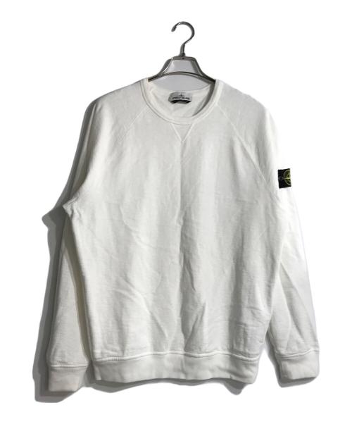 STONE ISLAND（ストーンアイランド）STONE ISLAND (ストーンアイランド) 23SS 'OLD' TREATMENT Sweatshirts ホワイト サイズ:XLの古着・服飾アイテム
