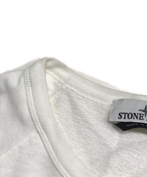STONE ISLAND（ストーンアイランド）STONE ISLAND (ストーンアイランド) 23SS 'OLD' TREATMENT Sweatshirts ホワイト サイズ:XLの古着・服飾アイテム