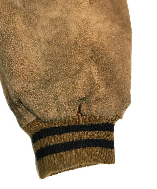 Hard Rock cafe（ハードロックカフェ）Hard Rock cafe (ハードロックカフェ) スウェードスタジャン ブラック×ブラウン サイズ:XLの古着・服飾アイテム