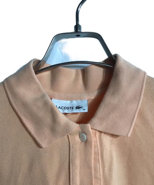 LACOSTE（ラコステ）LACOSTE (ラコステ) ベルトデザインノースリーブポロドレス オレンジ サイズ:36の古着・服飾アイテム
