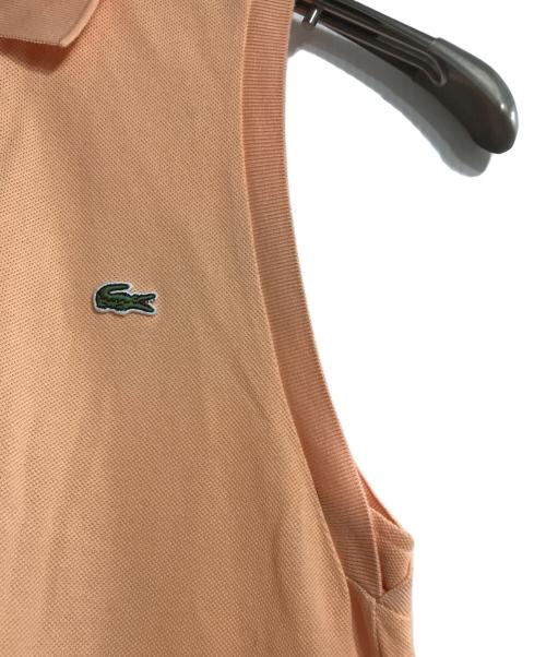 LACOSTE（ラコステ）LACOSTE (ラコステ) ベルトデザインノースリーブポロドレス オレンジ サイズ:36の古着・服飾アイテム