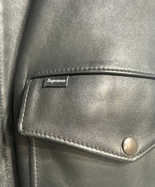 SUPREME（シュプリーム）Supreme (シュプリーム) Schott (ショット) 16AW A-2 Leather Jacket ブラック サイズ:Sの古着・服飾アイテム