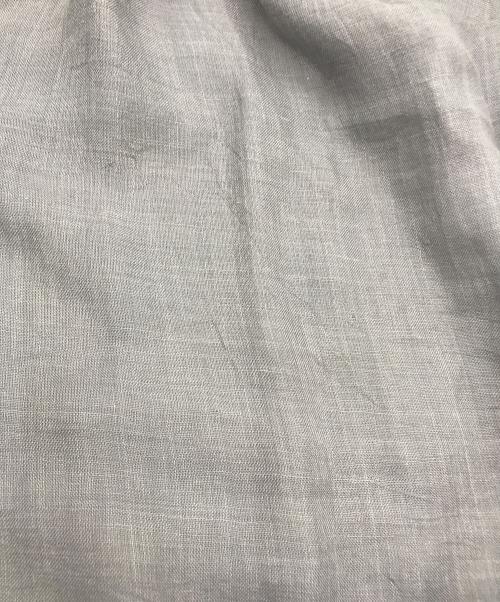 ASAUCE MELER（アソースメレ）ASAUCE MELER (アソースメレ) パイピングシルクリネンスカーフ グレーの古着・服飾アイテム