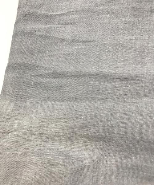 ASAUCE MELER（アソースメレ）ASAUCE MELER (アソースメレ) パイピングシルクリネンスカーフ グレーの古着・服飾アイテム