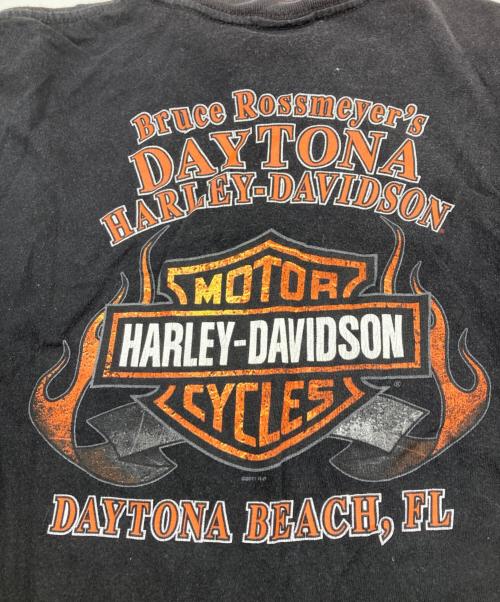HARLEY-DAVIDSON（ハーレーダビッドソン）HARLEY-DAVIDSON (ハーレーダビッドソン) プリントTシャツ ブラック サイズ:Lの古着・服飾アイテム