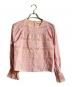ne quittez pas（ヌキテパ）の古着「Cotton Dobby Pintuck & Lace Blouse」｜ピンク