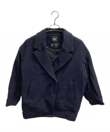 【美品】プラステ PLST マンテココート ネイビー M 中古・古着通販】PLST (プラステ) manteco/マンテココート ネイビー