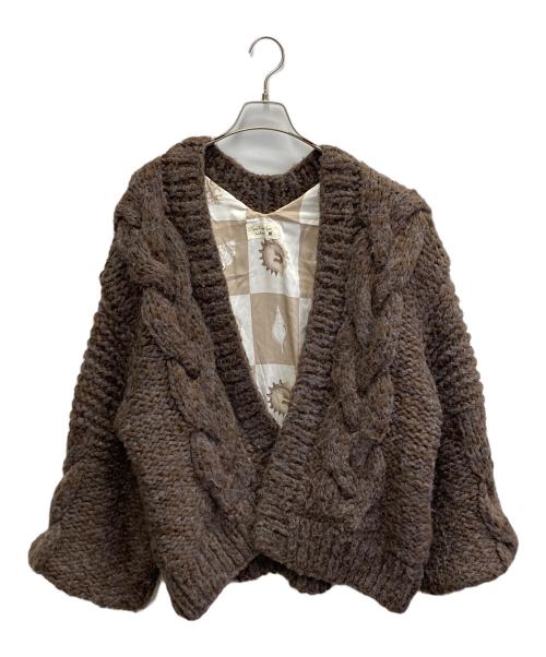 Sea Room lynn（シールームリン）Sea Room lynn (シールームリン) Hand Made Knit Set-Up ブラウン サイズ:FREEの古着・服飾アイテム