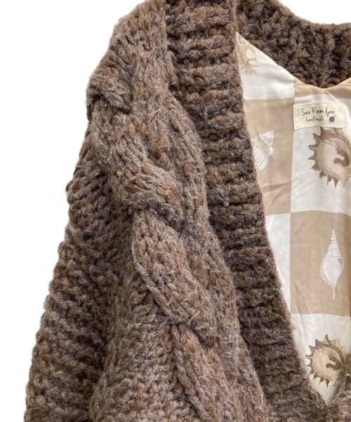 Sea Room lynn（シールームリン）Sea Room lynn (シールームリン) Hand Made Knit Set-Up ブラウン サイズ:FREEの古着・服飾アイテム