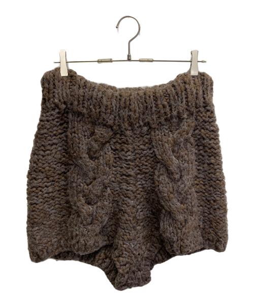 Sea Room lynn（シールームリン）Sea Room lynn (シールームリン) Hand Made Knit Set-Up ブラウン サイズ:FREEの古着・服飾アイテム