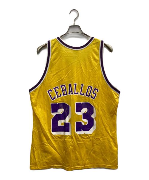 Champion（チャンピオン）Champion (チャンピオン) ゲームシャツ イエロー サイズ:48の古着・服飾アイテム