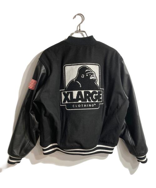 X-LARGE（エクストララージ）X-LARGE (エクストララージ) OG LOGO VARSITY JACKET ブラック サイズ:Lの古着・服飾アイテム