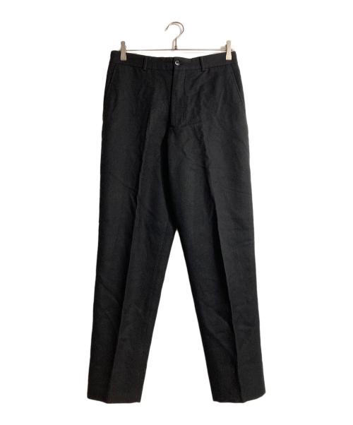 COMME des GARCONS HOMME PLUS（コムデギャルソンオムプリュス）COMME des GARCONS HOMME PLUS (コムデギャルソンオムプリュス) AD2003 ウールスラックス ブラック サイズ:Sの古着・服飾アイテム