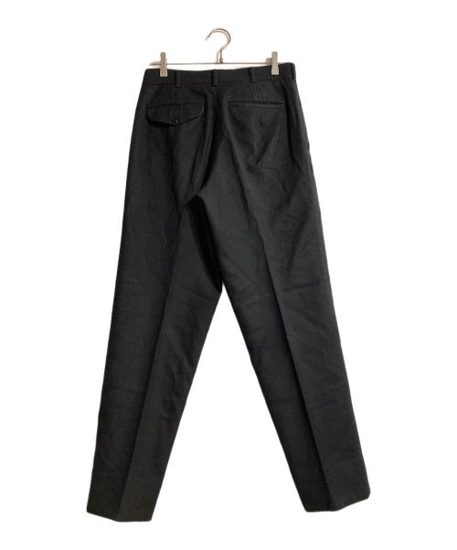 COMME des GARCONS HOMME PLUS（コムデギャルソンオムプリュス）COMME des GARCONS HOMME PLUS (コムデギャルソンオムプリュス) AD2003 ウールスラックス ブラック サイズ:Sの古着・服飾アイテム