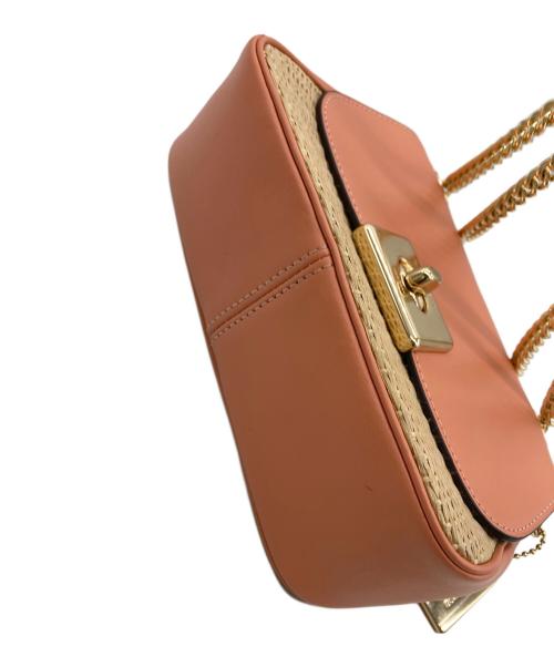 COACH（コーチ）COACH (コーチ) ミニ キャシディ チェーンショルダーバッグ ピンクの古着・服飾アイテム