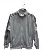adidasアディダス）の古着「BECKENBAUER VELOUR TRACKTOP LIGHT ONYX」｜グレー