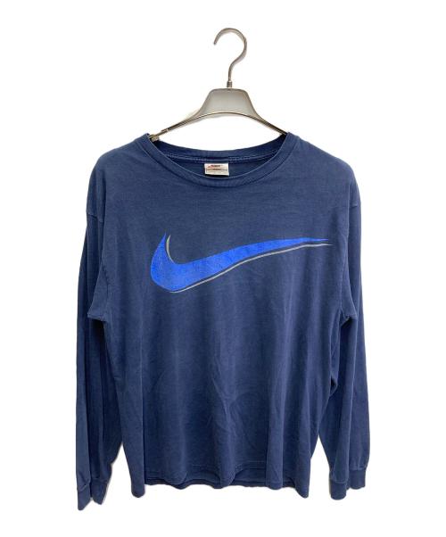 NIKE（ナイキ）NIKE (ナイキ) 90s プリントカットソー【USA製】 ネイビー サイズ:Mの古着・服飾アイテム
