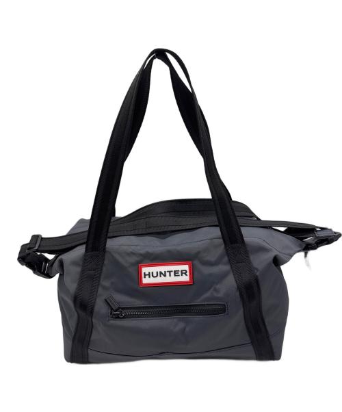 HUNTER（ハンター）HUNTER (ハンター) ナイロンミディアム トップクリップトートバッグ グレーの古着・服飾アイテム
