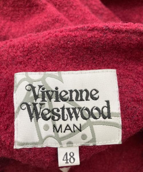 Vivienne Westwood man（ヴィヴィアン ウェストウッド マン）Vivienne Westwood man (ヴィヴィアン ウェストウッド マン) ウールパンツ レッド サイズ:48の古着・服飾アイテム