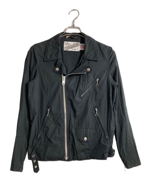 SCHOTT BROS.（ショット）SCHOTT BROS. (ショットブロス) コットンダブルライダースジャケット ブラック サイズ:38の古着・服飾アイテム