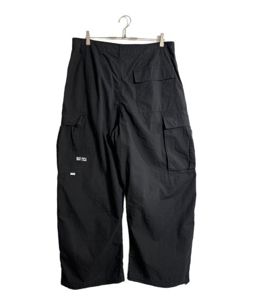 NAUTICA（ノーティカ）NAUTICA (ノーティカ) スーパーワイドカーブカーゴパンツ ブラック サイズ:Lの古着・服飾アイテム