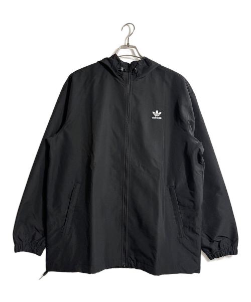 adidas（アディダス）adidas (アディダス) トレフォイル ウインドブレーカー ブラック サイズ:Lの古着・服飾アイテム