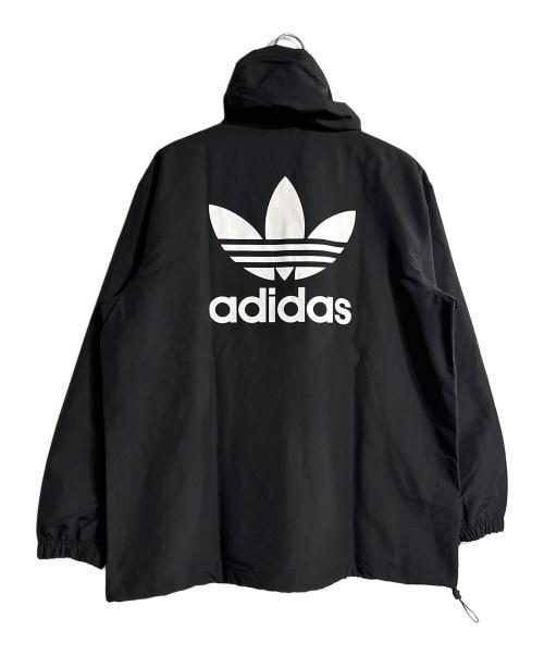 adidas（アディダス）adidas (アディダス) トレフォイル ウインドブレーカー ブラック サイズ:Lの古着・服飾アイテム