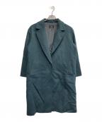 23区ニジュウサンク）の古着「ウールカシミヤビーバー チェスターコート」｜ブルー