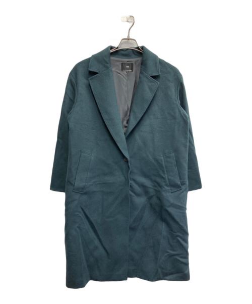 23区（ニジュウサンク）23区 (ニジュウサンク) ウールカシミヤビーバー チェスターコート ブルー サイズ:40の古着・服飾アイテム