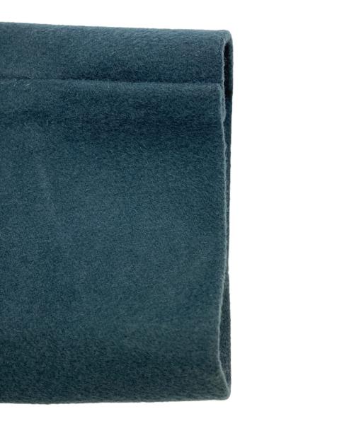 23区（ニジュウサンク）23区 (ニジュウサンク) ウールカシミヤビーバー チェスターコート ブルー サイズ:40の古着・服飾アイテム