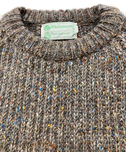 malinmore（マリンモア）malinmore (マリンモア) アランハンドニット グレー サイズ:44の古着・服飾アイテム