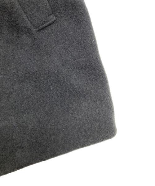 green label relaxing（グリーンレーベルリラクシング）green label relaxing (グリーンレーベルリラクシング) SENTDALE WOOLノーカラーミドルコート グレー サイズ:38の古着・服飾アイテム