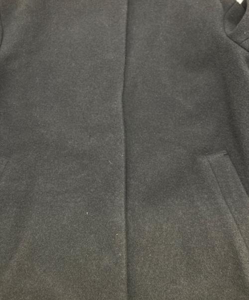 green label relaxing（グリーンレーベルリラクシング）green label relaxing (グリーンレーベルリラクシング) SENTDALE WOOLノーカラーミドルコート グレー サイズ:38の古着・服飾アイテム