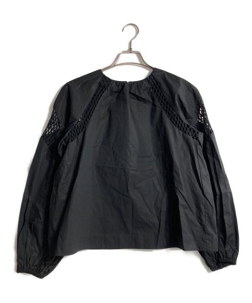 MSGM（エムエスジーエム）MSGM (エムエスジーエム) MSGM MESH MIX BLOUSE ブラック サイズ:F 未使用品の古着・服飾アイテム